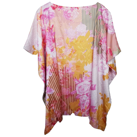 *NEW* CITY CHIC Floral Top Sunset Rose Print Plus Size 20 - Picture 4 of 5